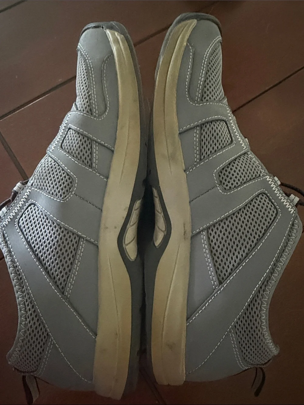 Land’s End Grey Mesh Men's Casual Sneakers